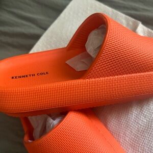 Kenneth Cole Orange Slides